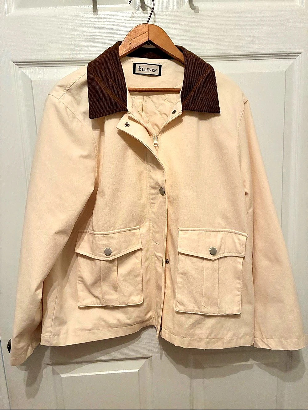 Eleven Utility Jacket in Cream Like New
